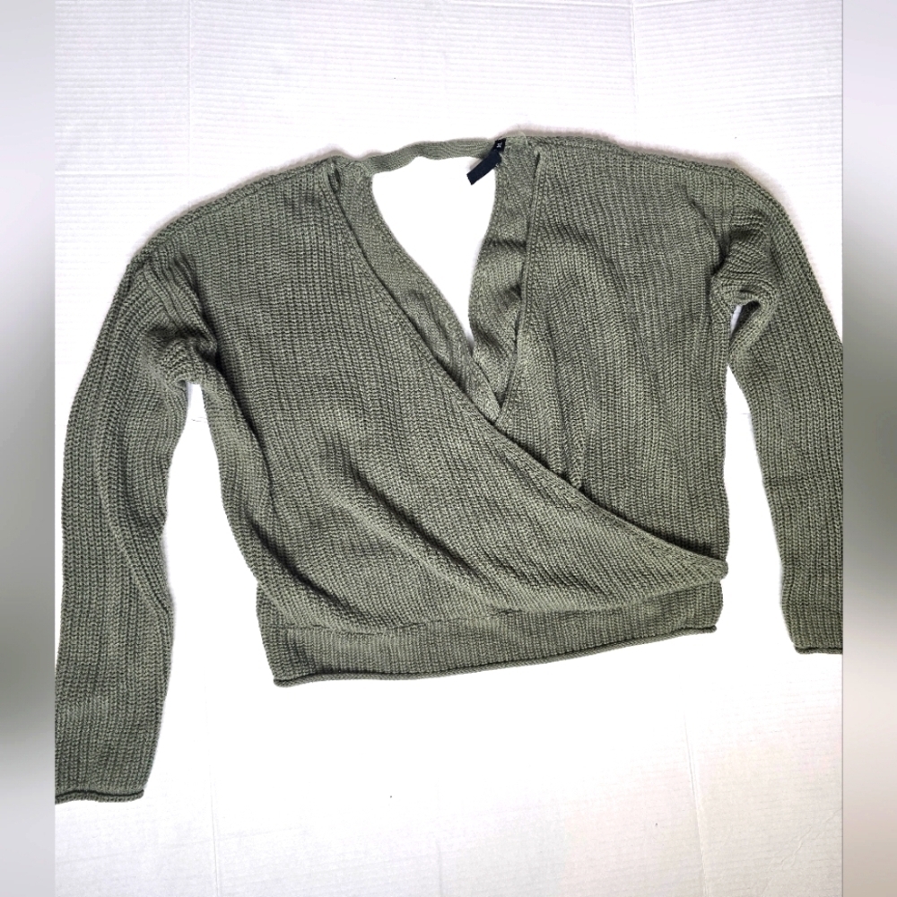 Moon & Madison Open V-Neck Sweater